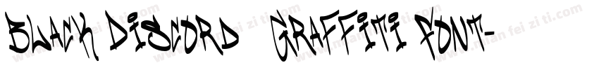 Black Discord — Graffiti Font字体转换